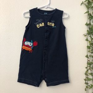 Carters Boys Navy Blue Sunsuit One Piece 24 M